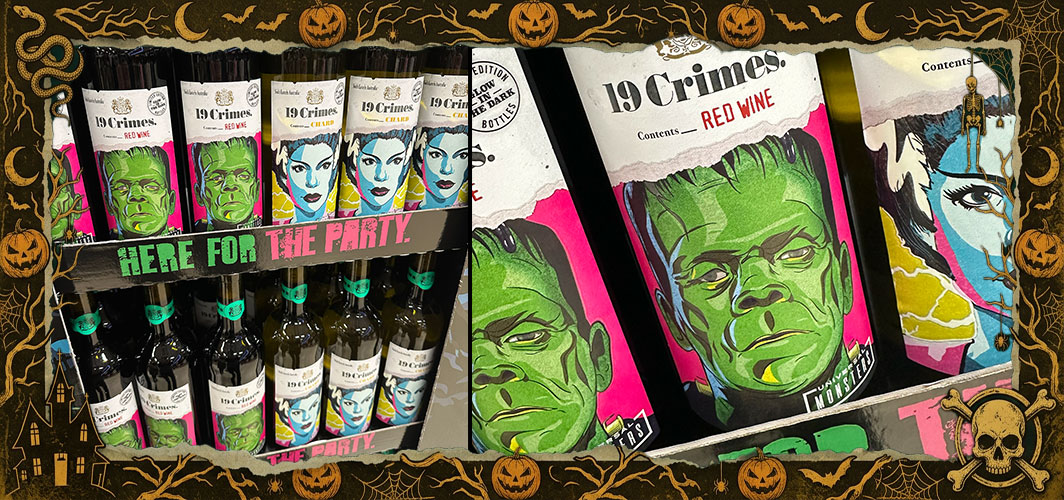 19 Crimes - Universal Monsters Wines - The Best Halloween Treats for 2026 - Halloween Articles - Horror Land